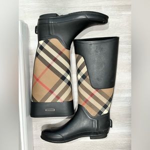 Burberry Clemence Tall Rain Boots